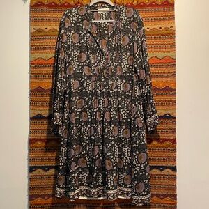 Natalie Martin Sammie Short Dress Vintage Flowers Black